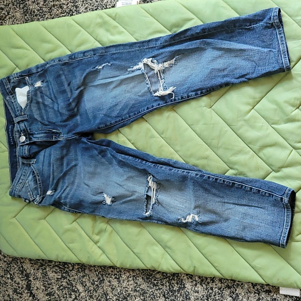 Distressed jeans